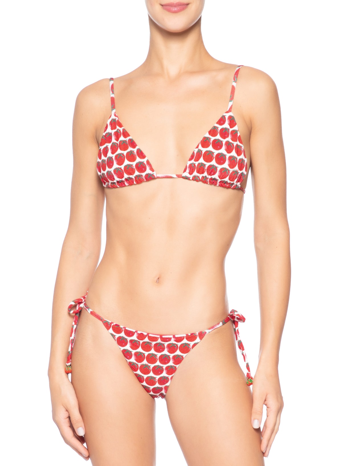 Biquíni Lacinho Double Tomatinhos Vermelho Farm Praia