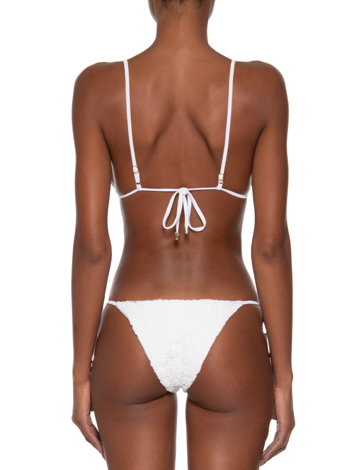 Biquíni Lacinho Guipir Branco Farm Praia