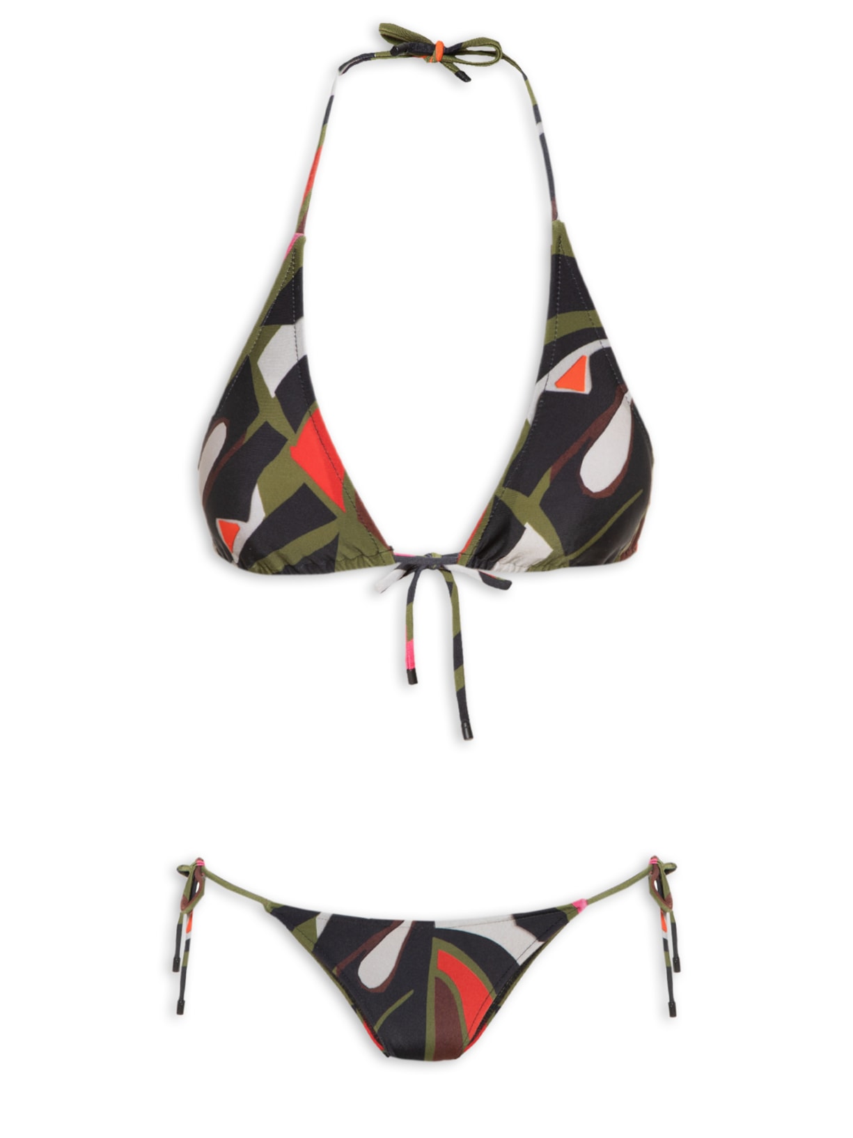 Biquíni Lacinho Longo Folhagem - Preto