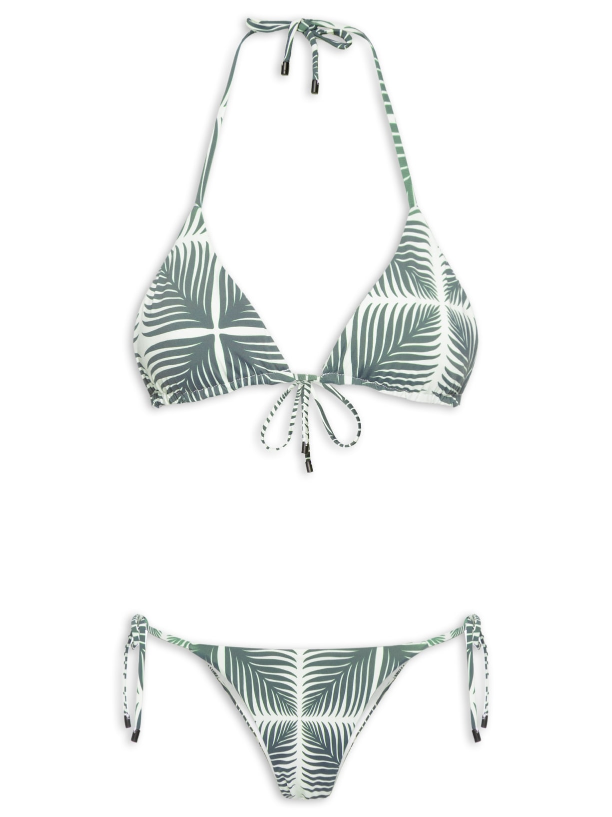 Biquíni Lacinho Palm Square Branco Osklen