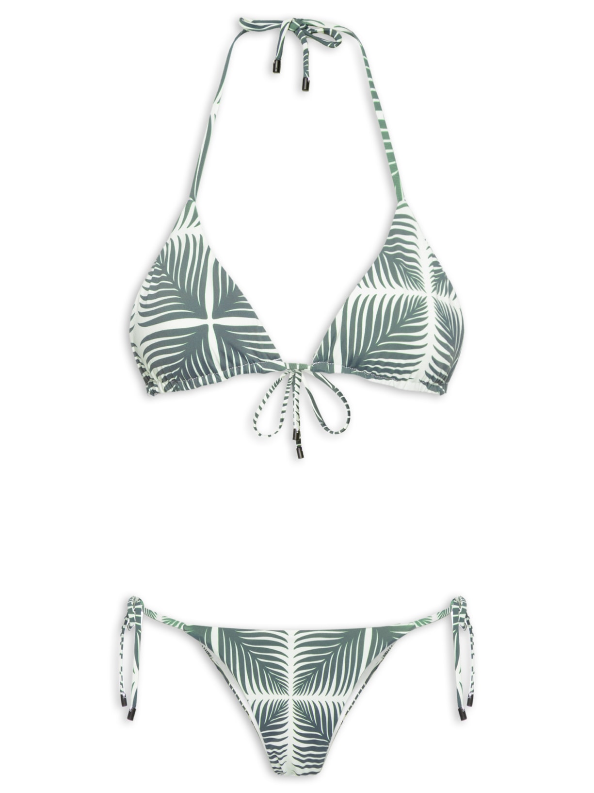 Biquíni Lacinho Palm Square Branco Osklen