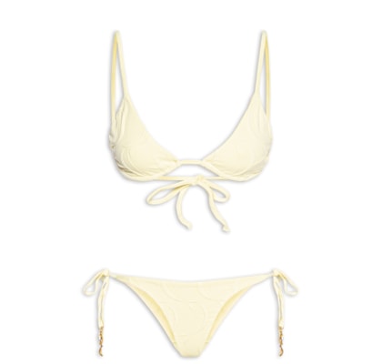 Biquíni Lacinho Textura Peixe - Amarelo