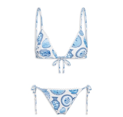 Biquíni Lacinho Vaso De Porcelana - Branco