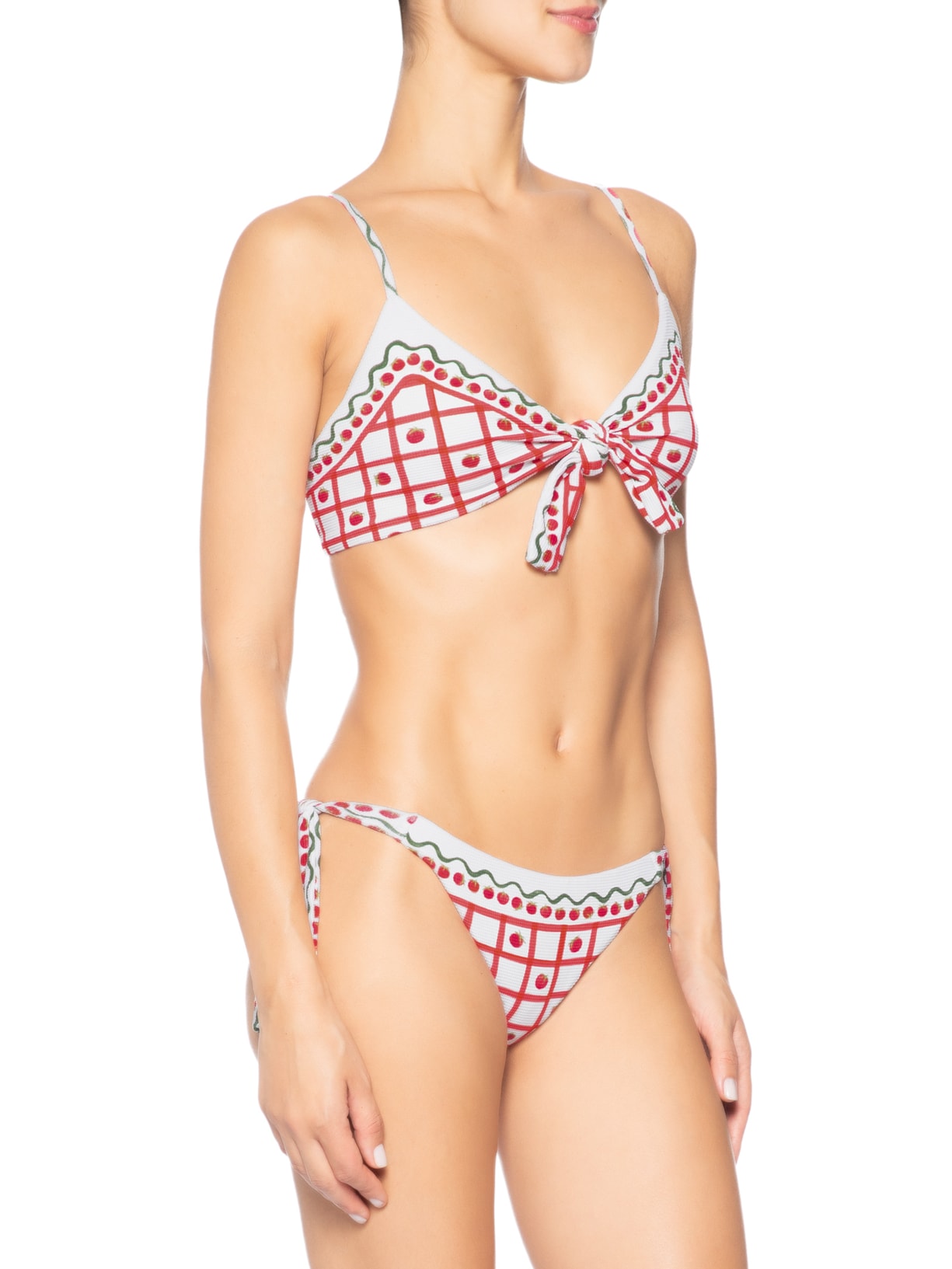 Biquíni Laço Lenço Tomatinho – Branco Farm Praia