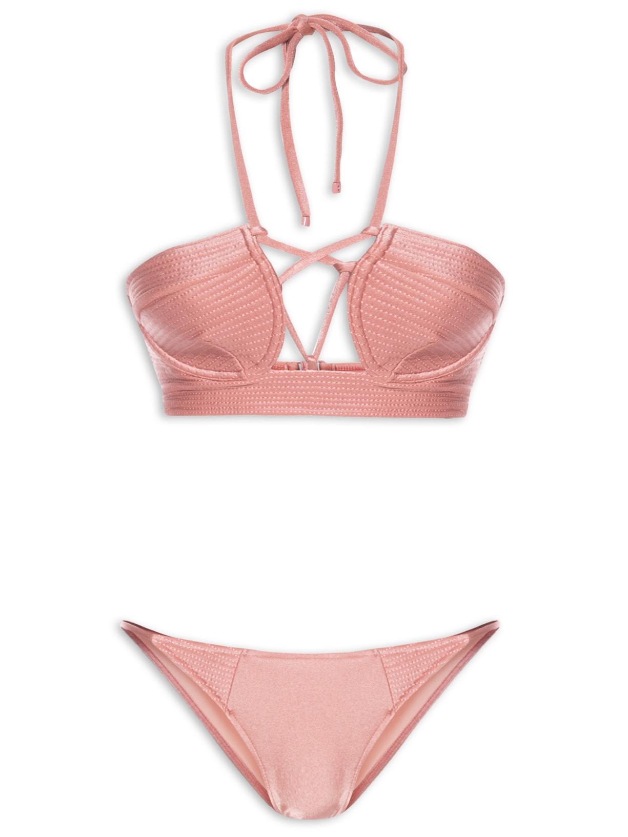 Biquíni Lia Pontos Rose Gold - Rosa