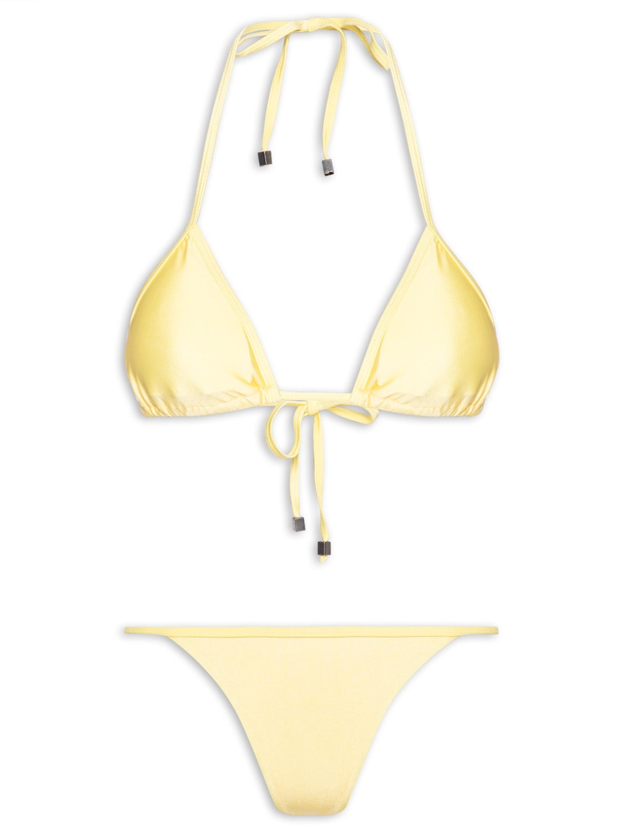 Biquíni Liso Cortininha - Amarelo