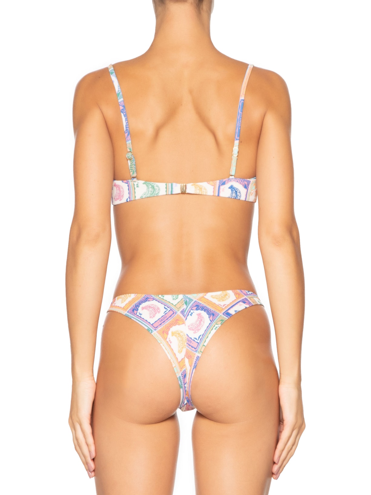 Biquíni Meia Taça Banana Selo Bege Farm Praia