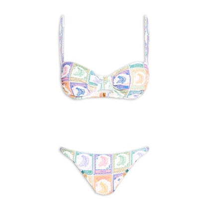 Biquíni Meia Taça Banana Selo - Bege