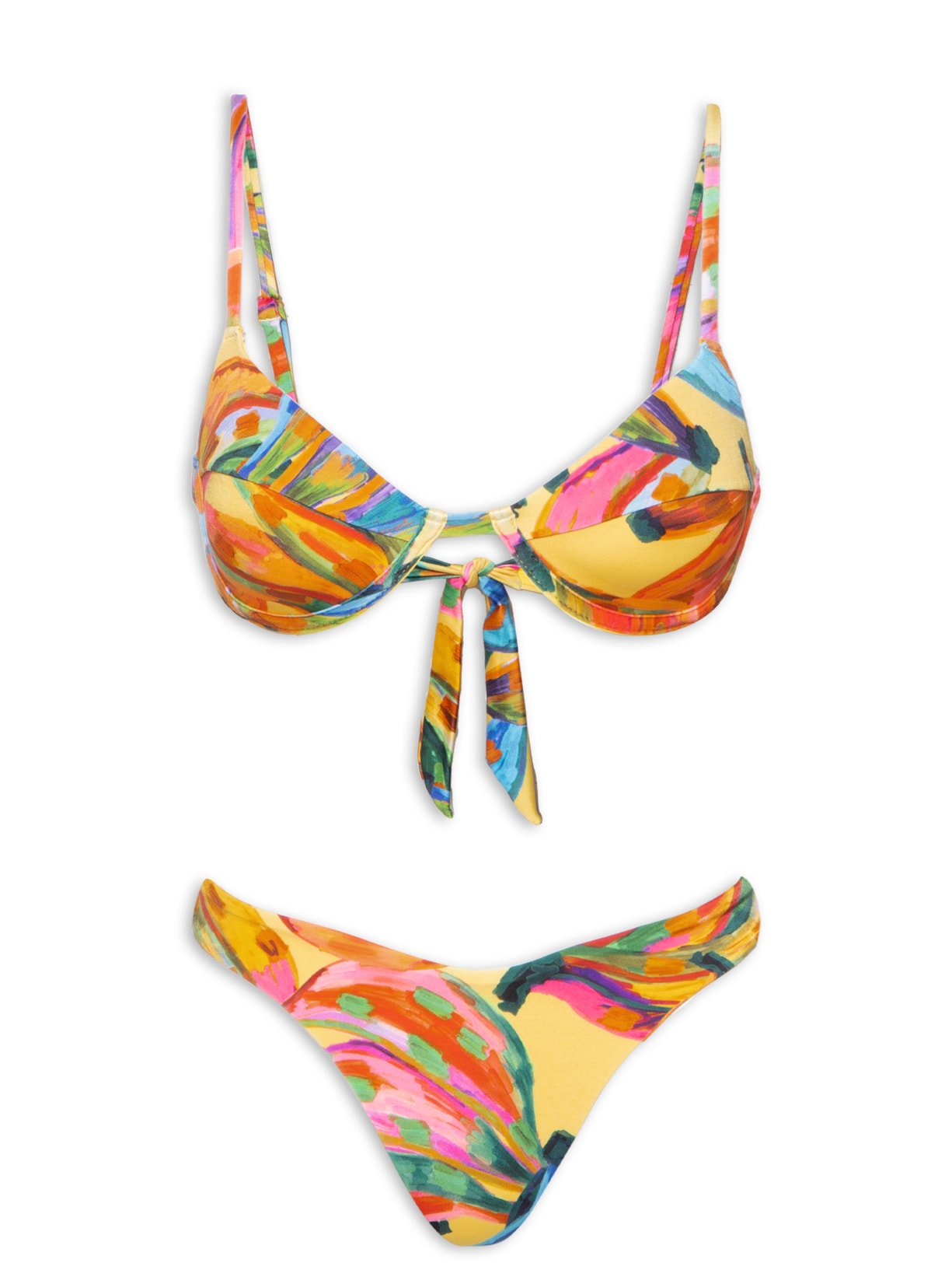 Biquíni Meia Taça Cor De Banana - Amarelo