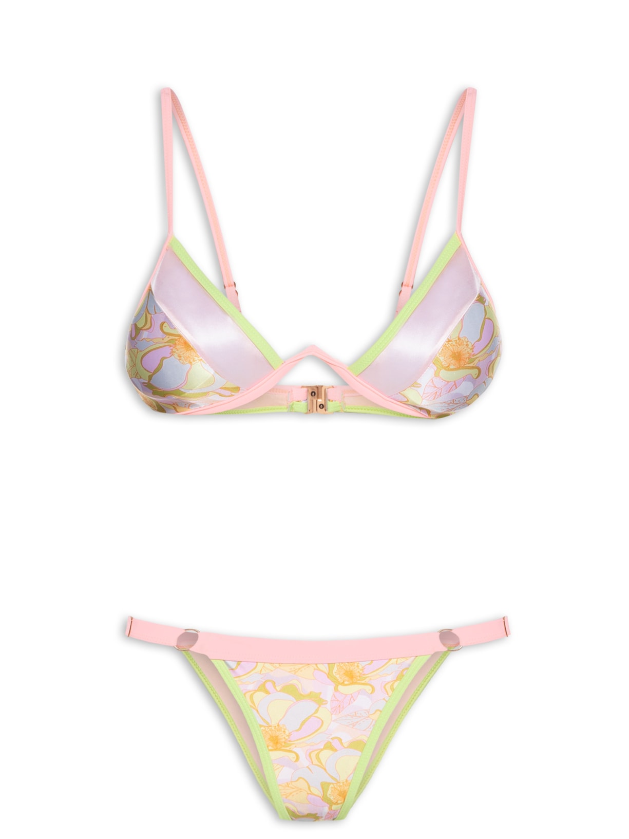 Biquíni Meia Taça Estampado - Lilás