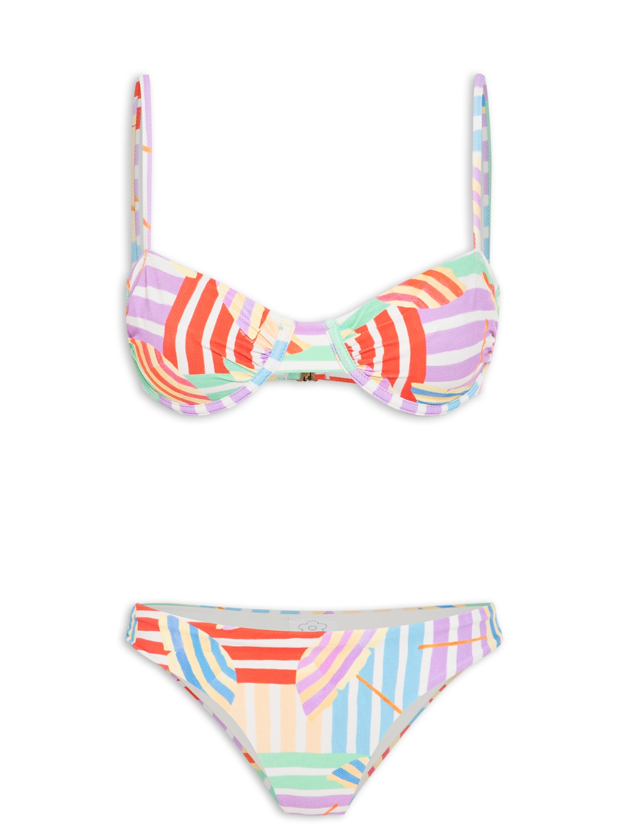 Biquíni Meia Taça Guarda Sol - Roxo