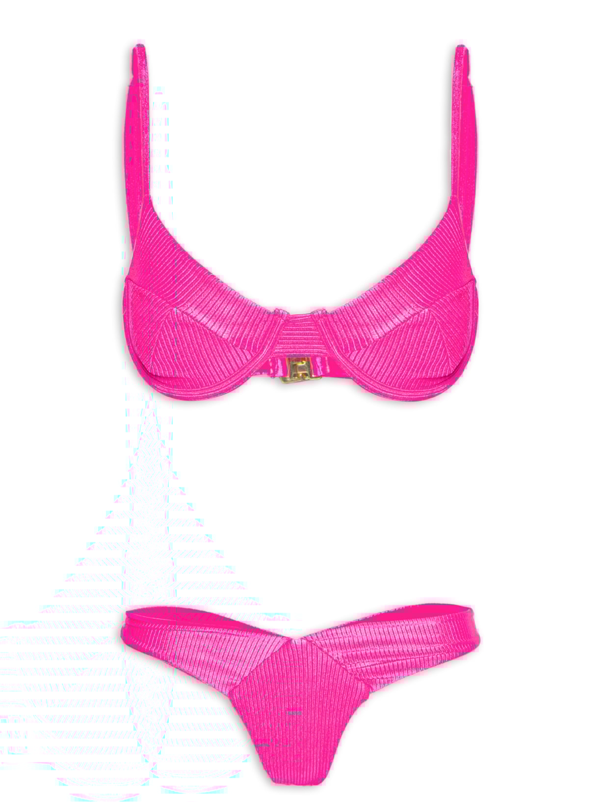 Biquíni Meia Taça Liso - Rosa