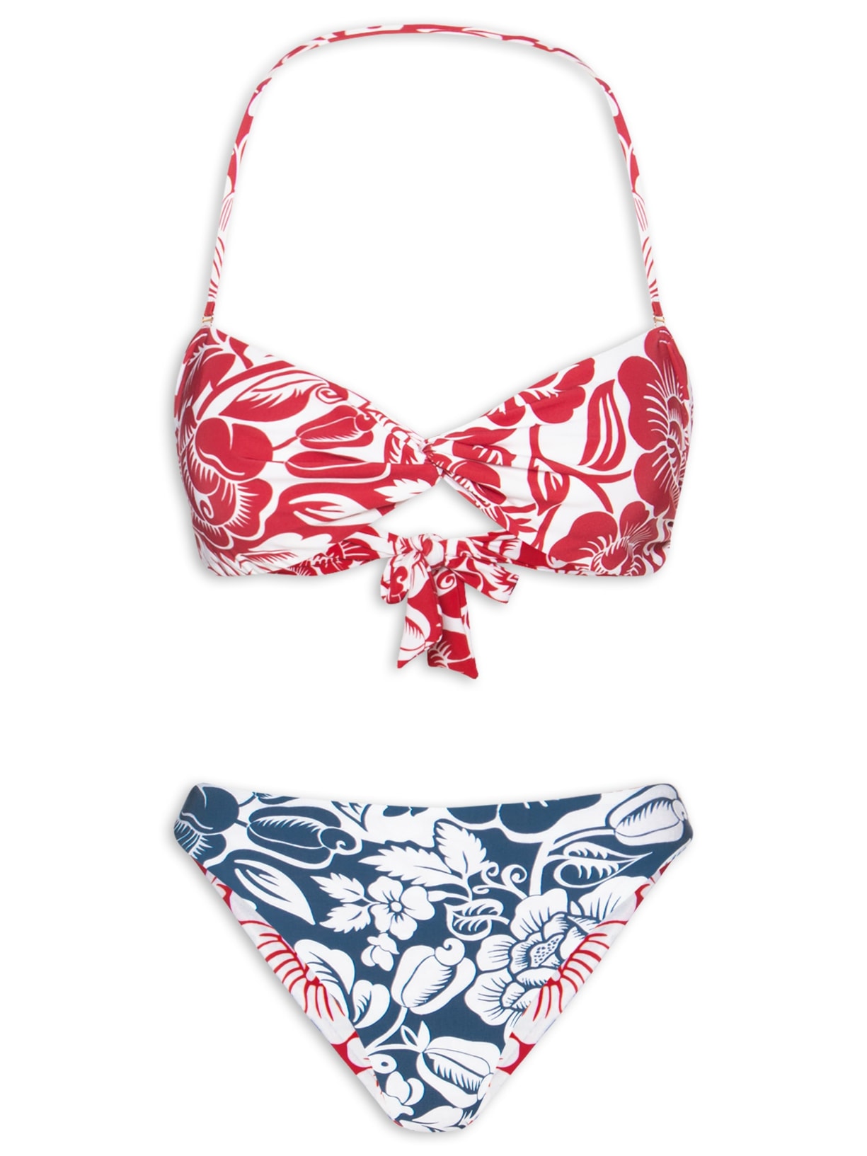 Biquíni Nó Double Noite De Pássaro - Azul