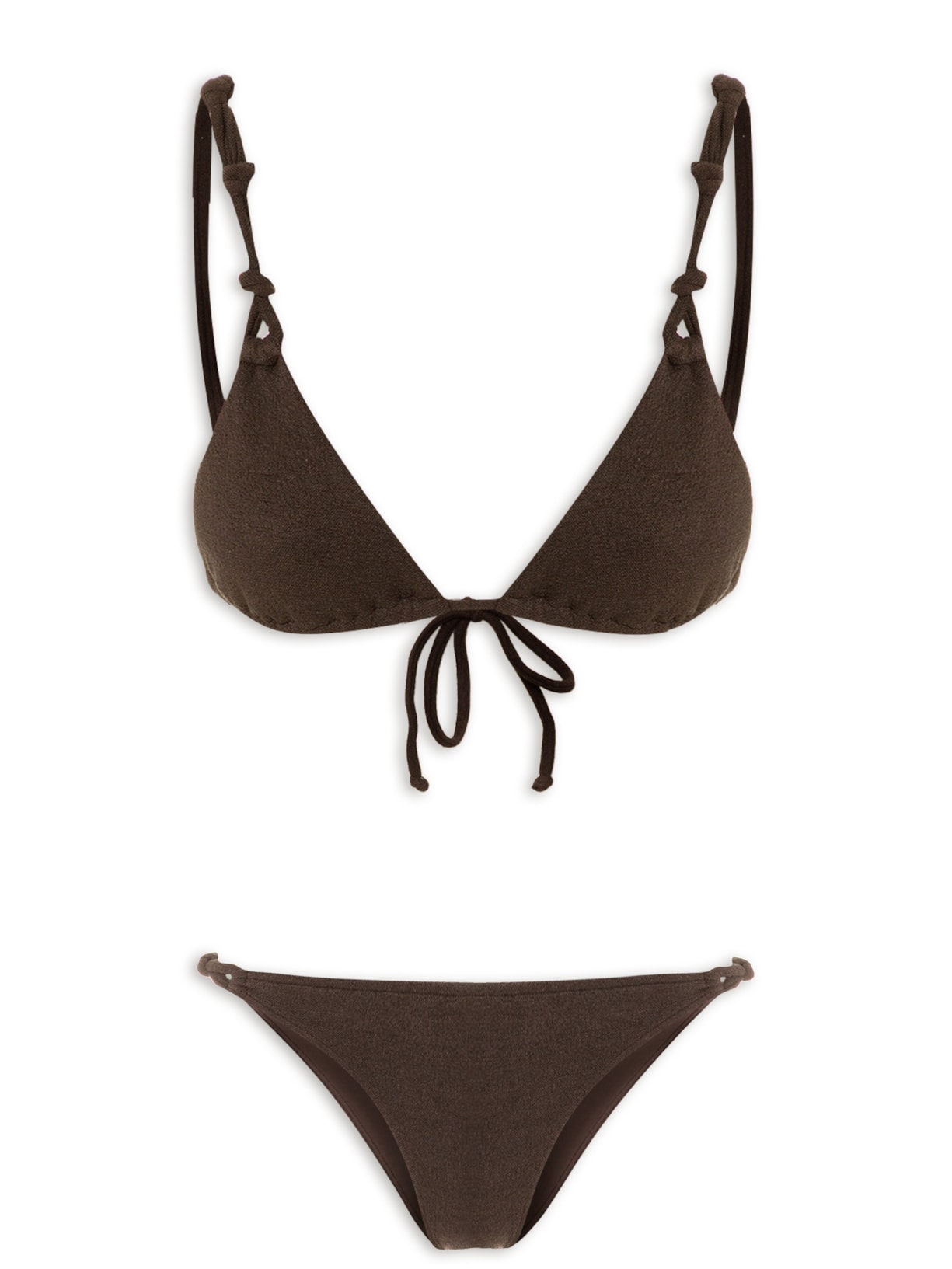 Biquíni Nós Boucle Chocolate - Marrom
