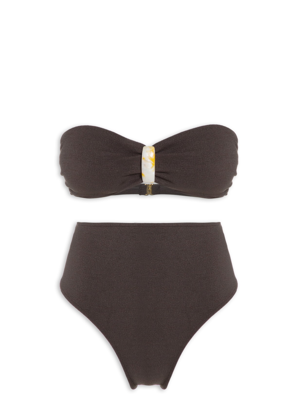 Biquíni Petra Hot Pants Boucle - Marrom