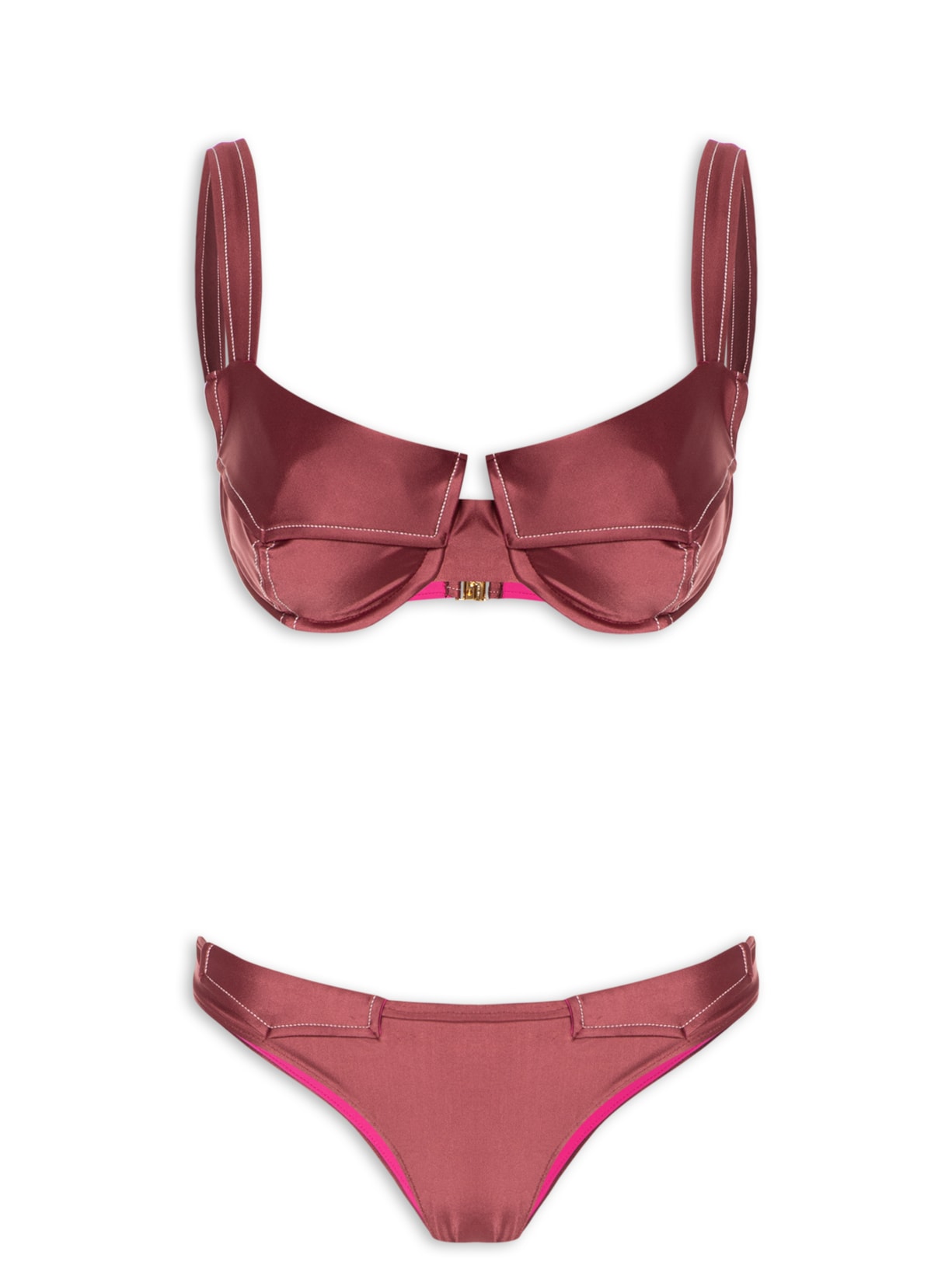 Biquíni Pocket Marsala - Vinho