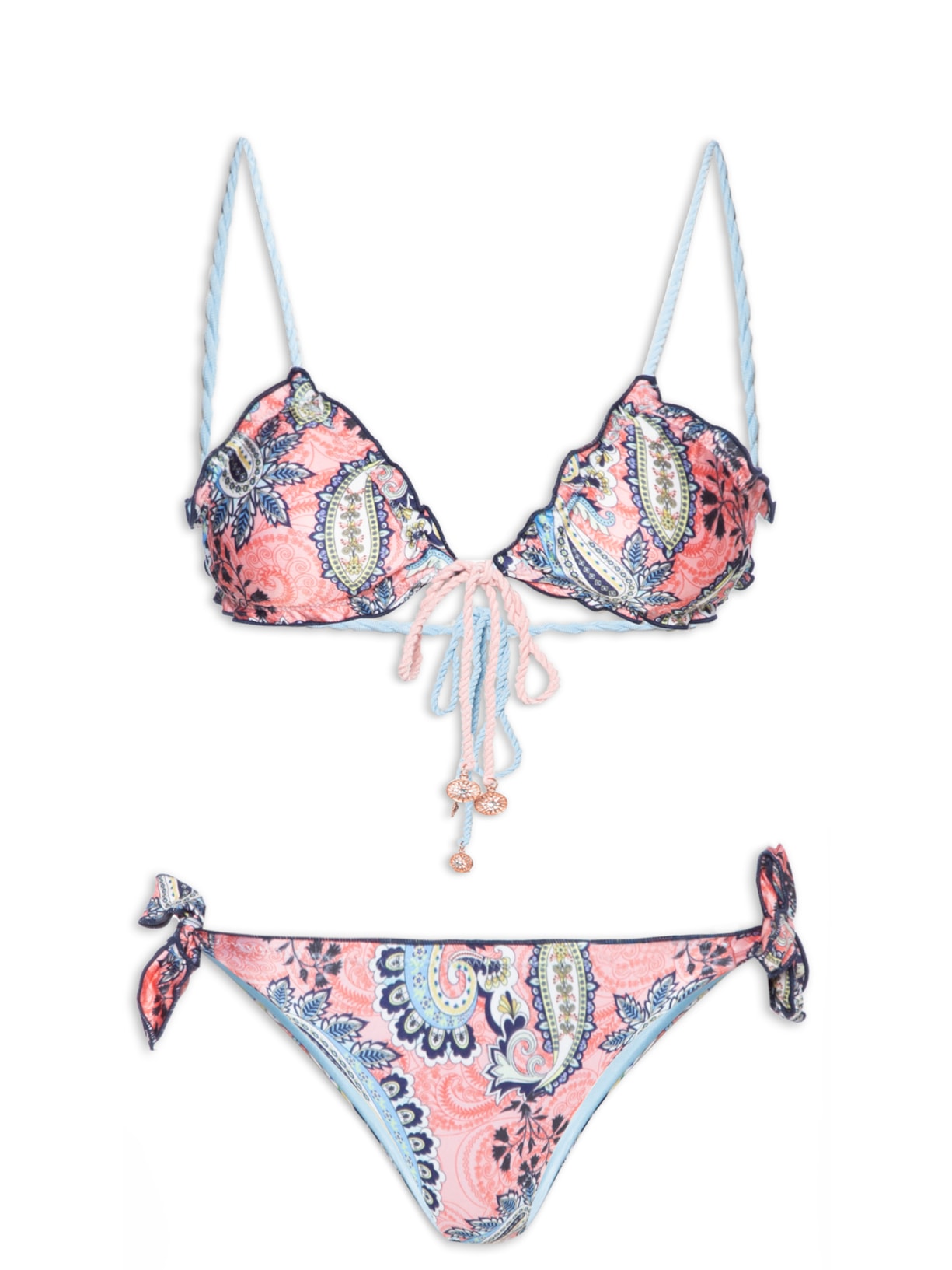 Biquíni Ripple Dupla Face - Azul