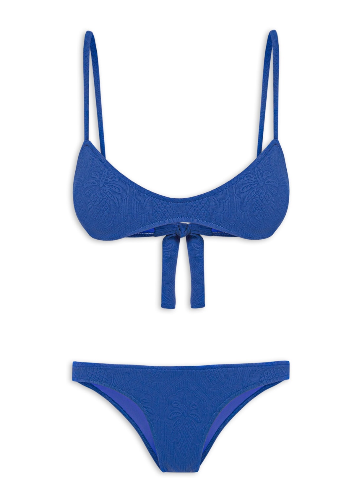 Biquíni Textura Abacaxi - Azul