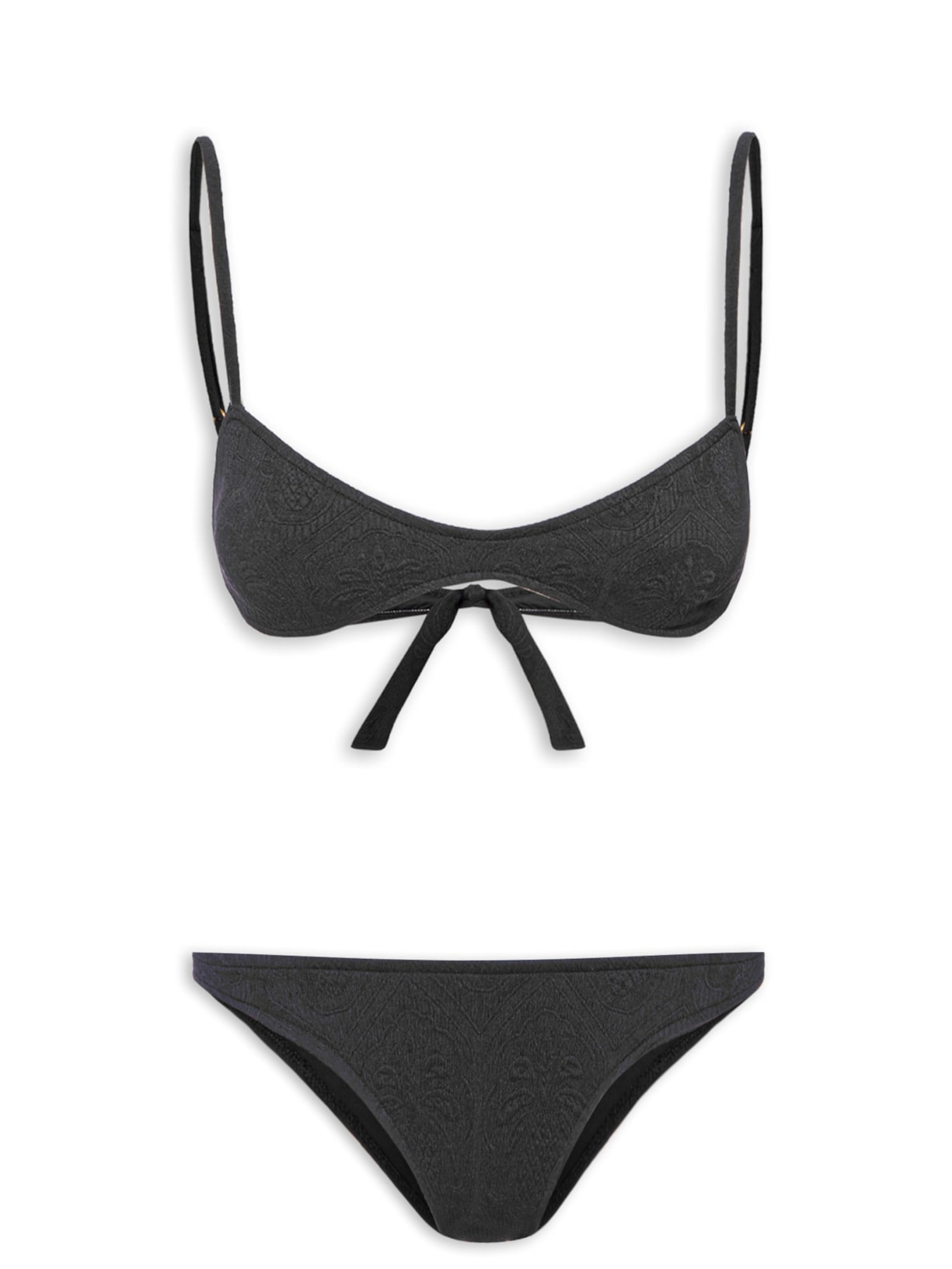 Biquíni Textura Abacaxi - Preto