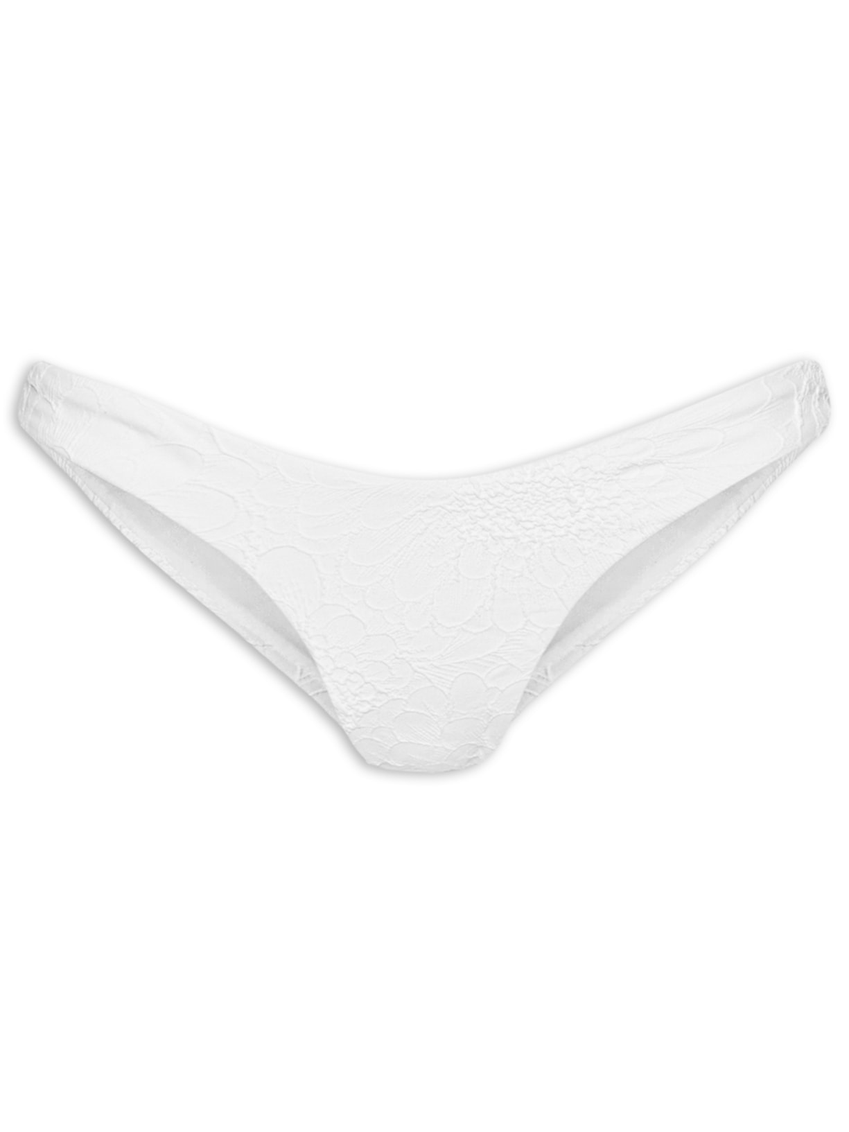 Biquíni Textura Flor Branco Farm Praia