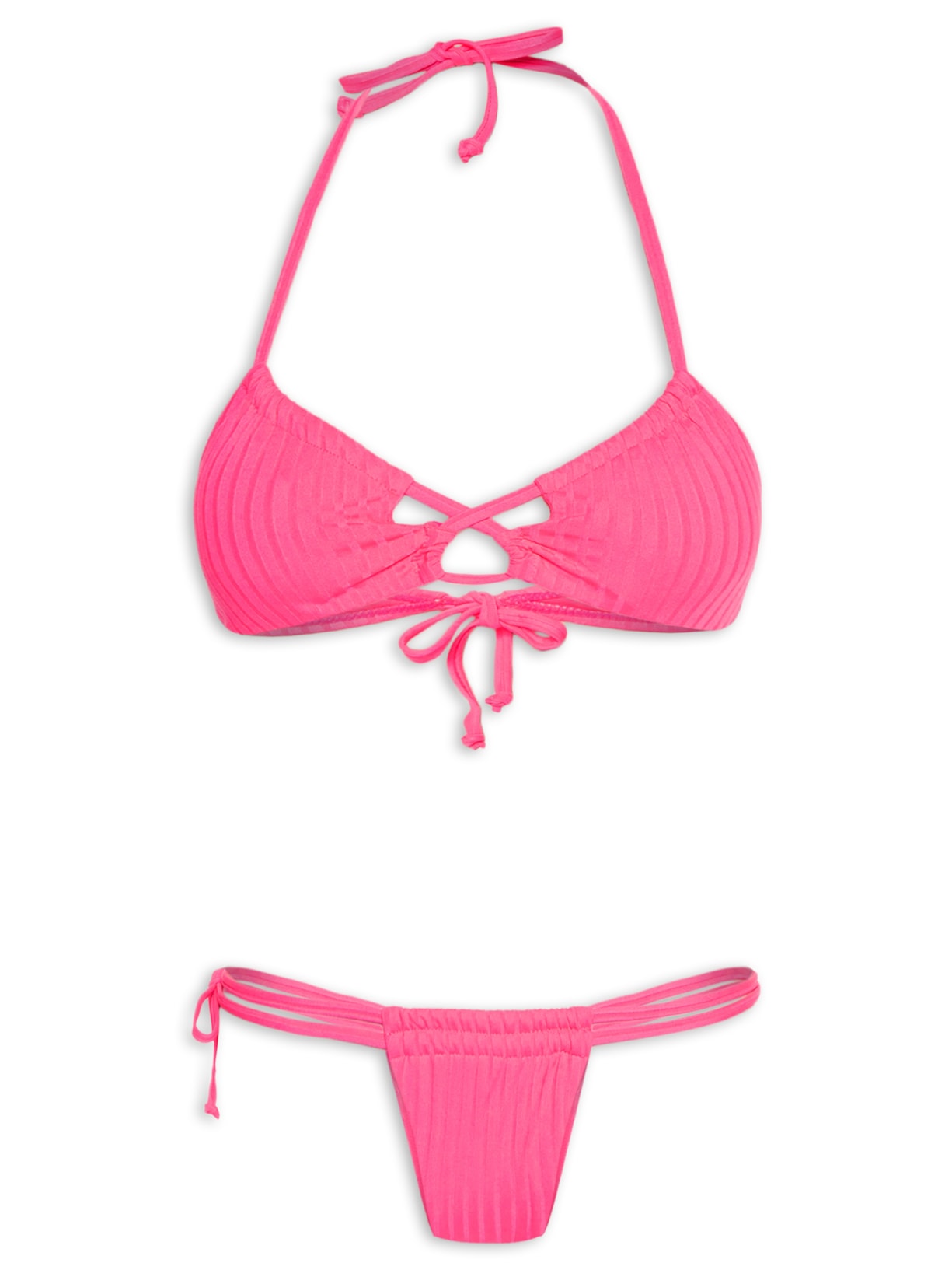 Biquini Texturizado - Rosa