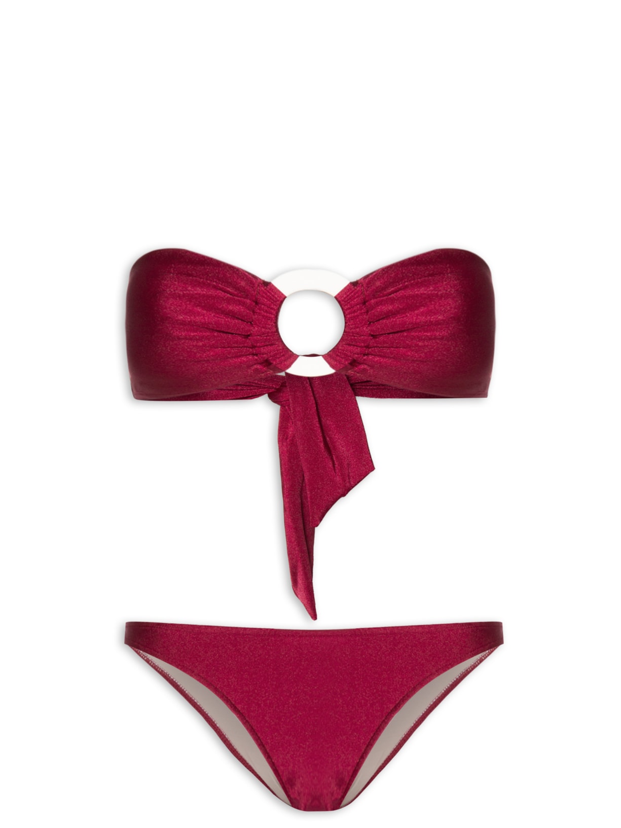 Biquini Tomara Que Caia Busto Argola - Vinho