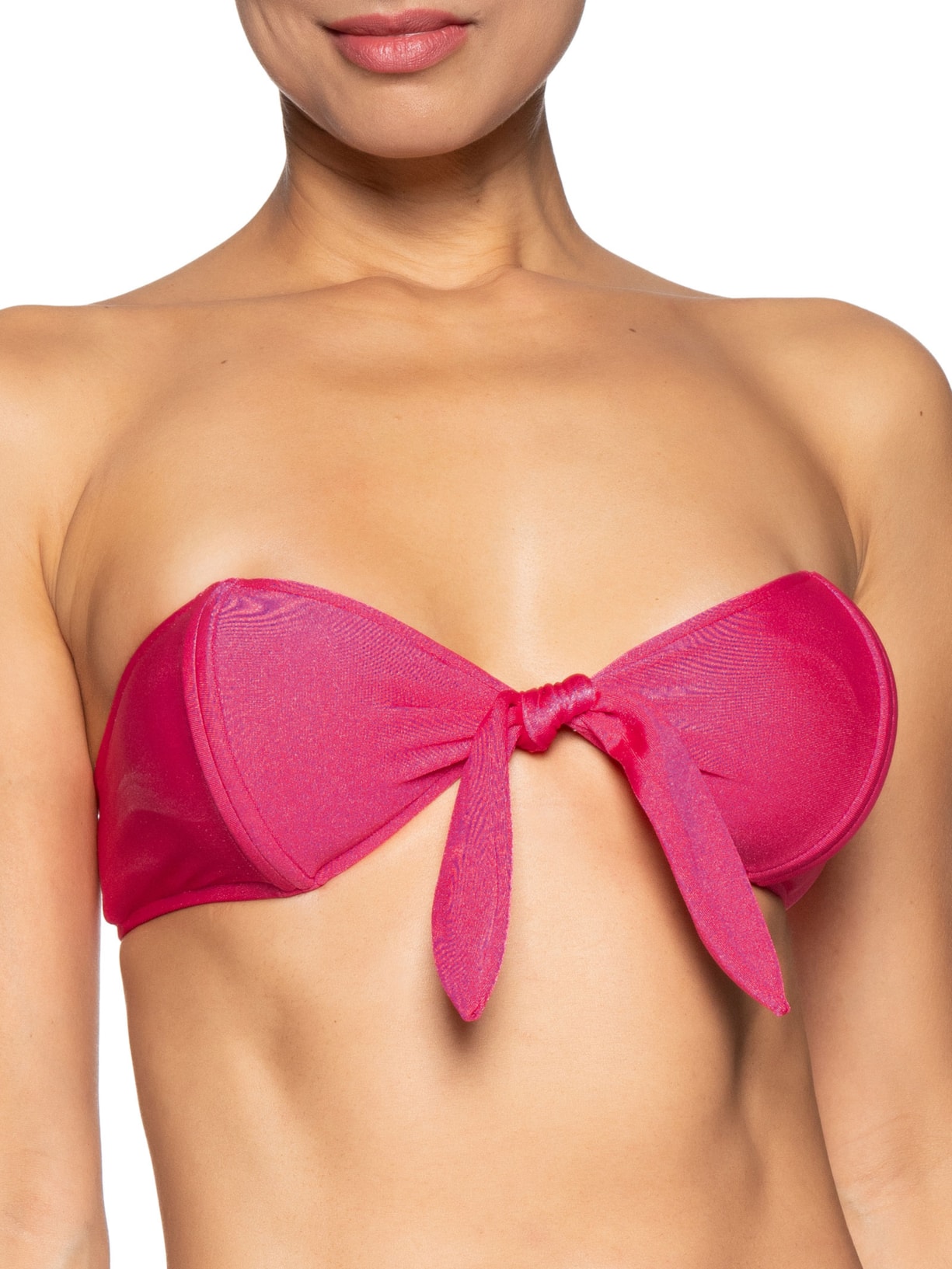 Biquíni Tomara Que Caia Com Barbatana Aplicação Rosa Shop2gether + Adriana Degreas