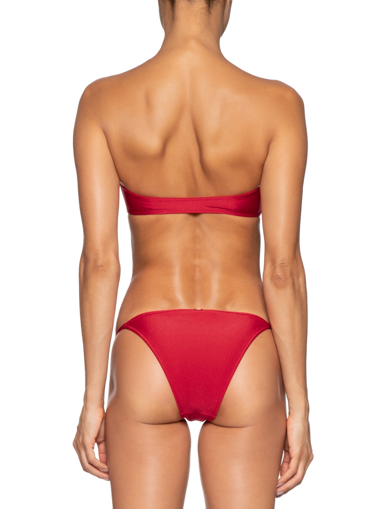 Biquíni Tomara Que Caia Com Barbatana Aplicação Vermelho Shop2gether + Adriana Degreas