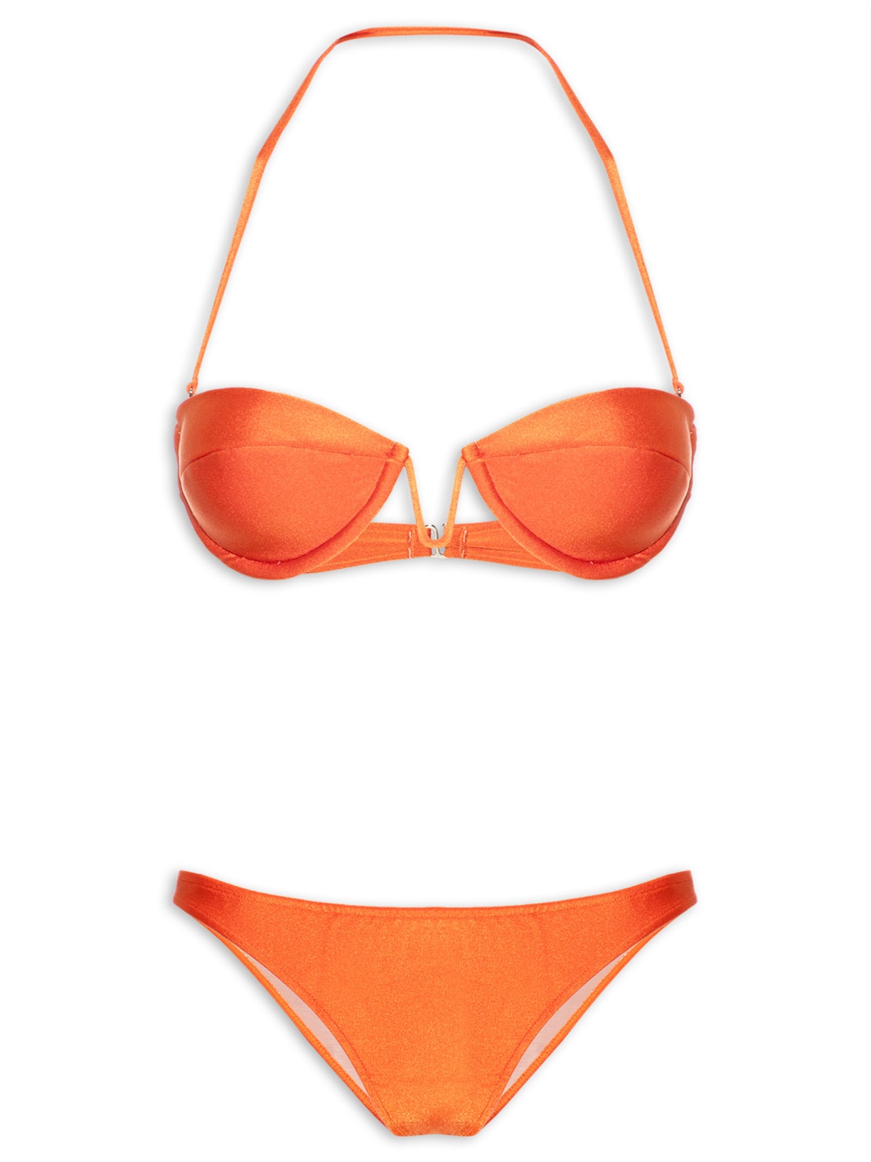 Biquíni Tomara Que Caia Top Estruturado - Laranja