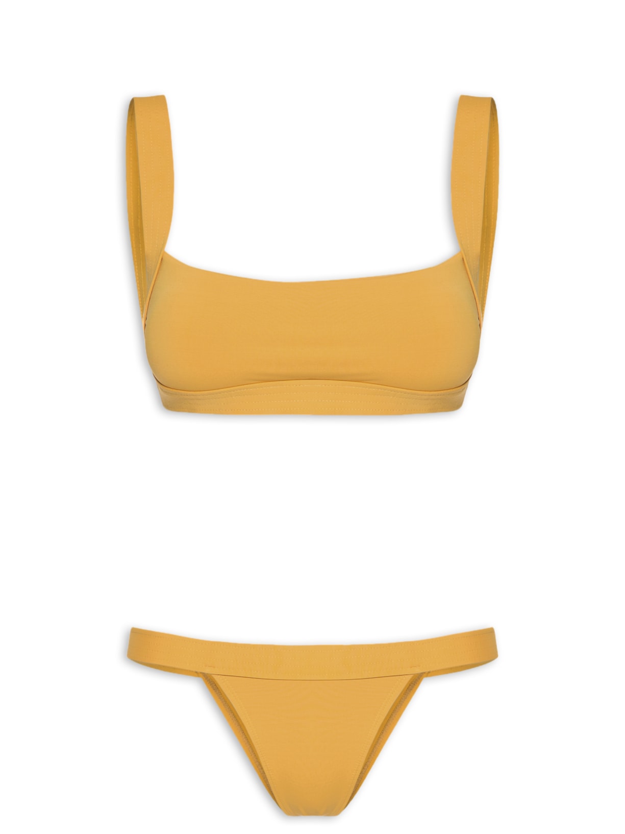 Biquíni Top Pespontado - Amarelo