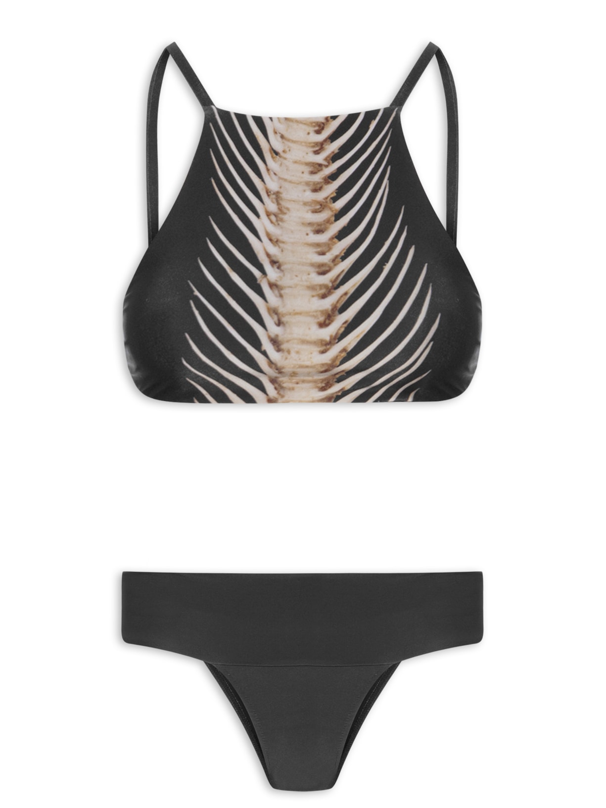Biquíni Top Pirarucu Spine - Preto