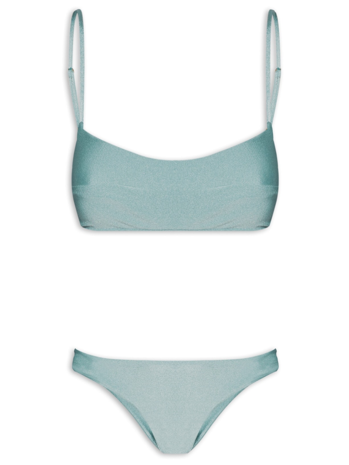 Biquíni Top Reto Com Calcinha Fixa - Verde