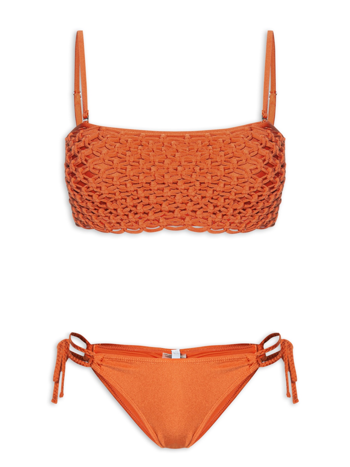 Biquíni Top Texturizado - Laranja