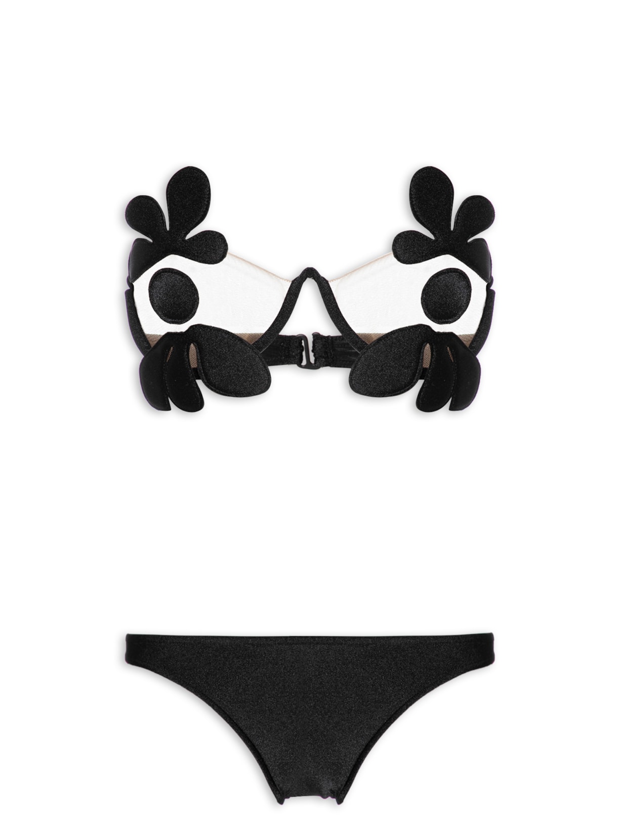 Biquíni Tqc Busto 3d Floral - Preto