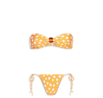 Biquíni Tqc Detalhe Bola Yellow - Amarelo