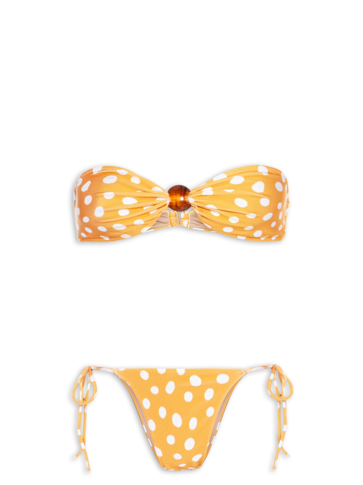 Biquíni Tqc Detalhe Bola Yellow - Amarelo