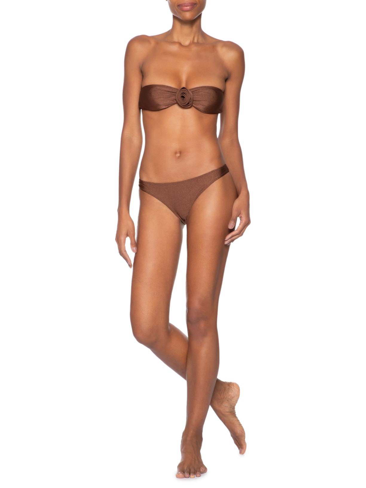 Biquíni Tqc Flower Lisos Marrom Adriana Degreas