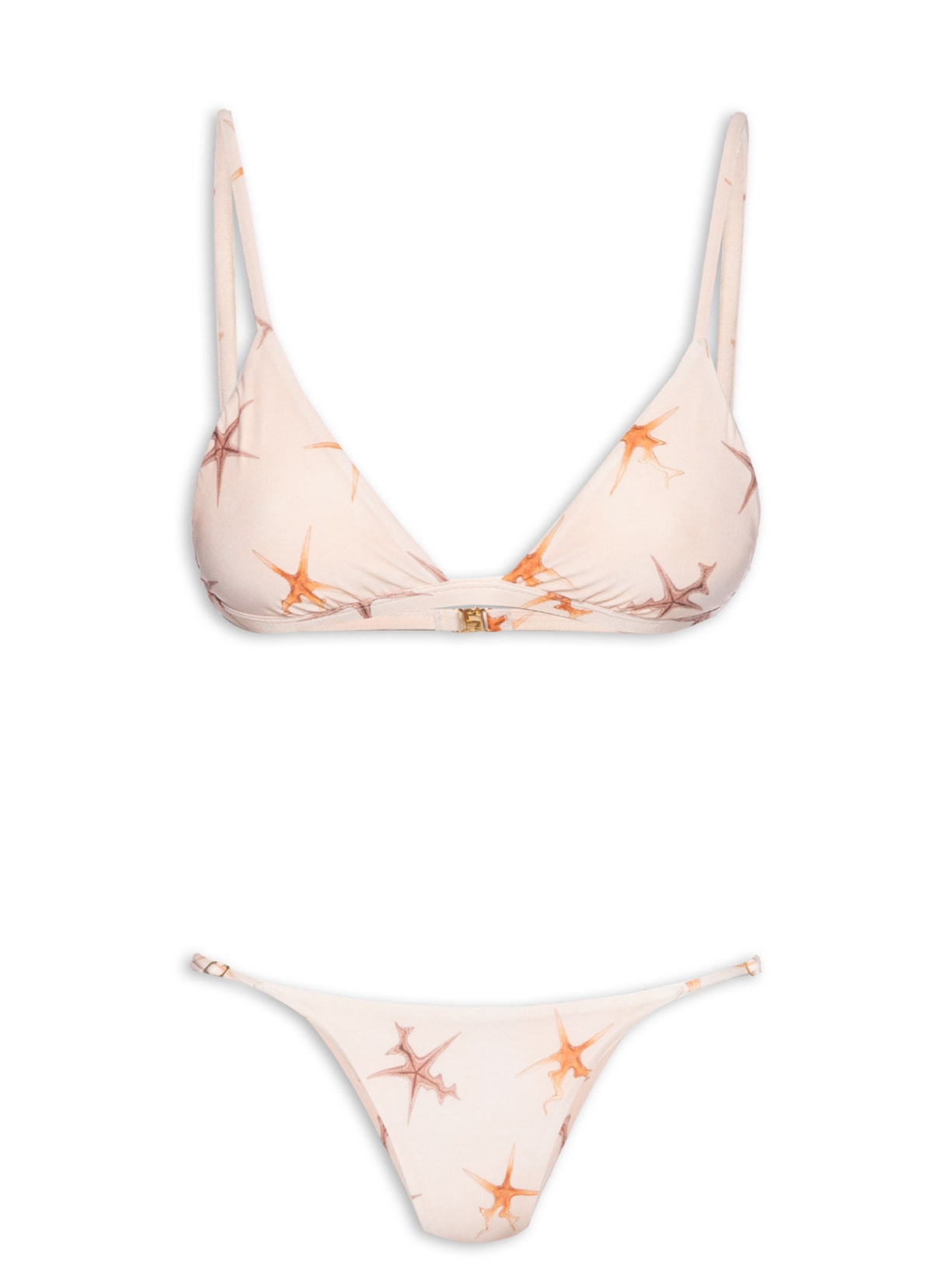 Biquini Tri Básico Paralelo Fig Starfish - Rosa