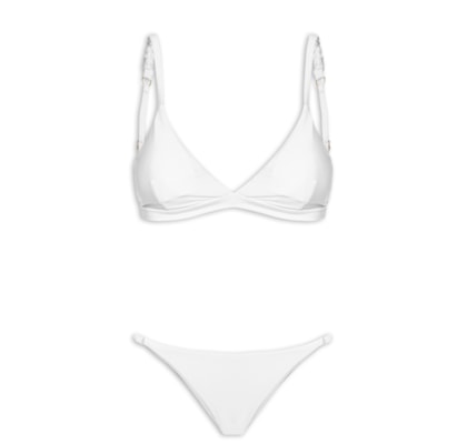 Biquíni Triangulo Liso - Branco