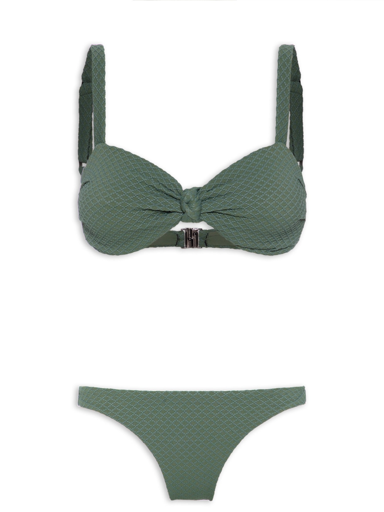 Biquíni Triangulo Texturizado - Verde