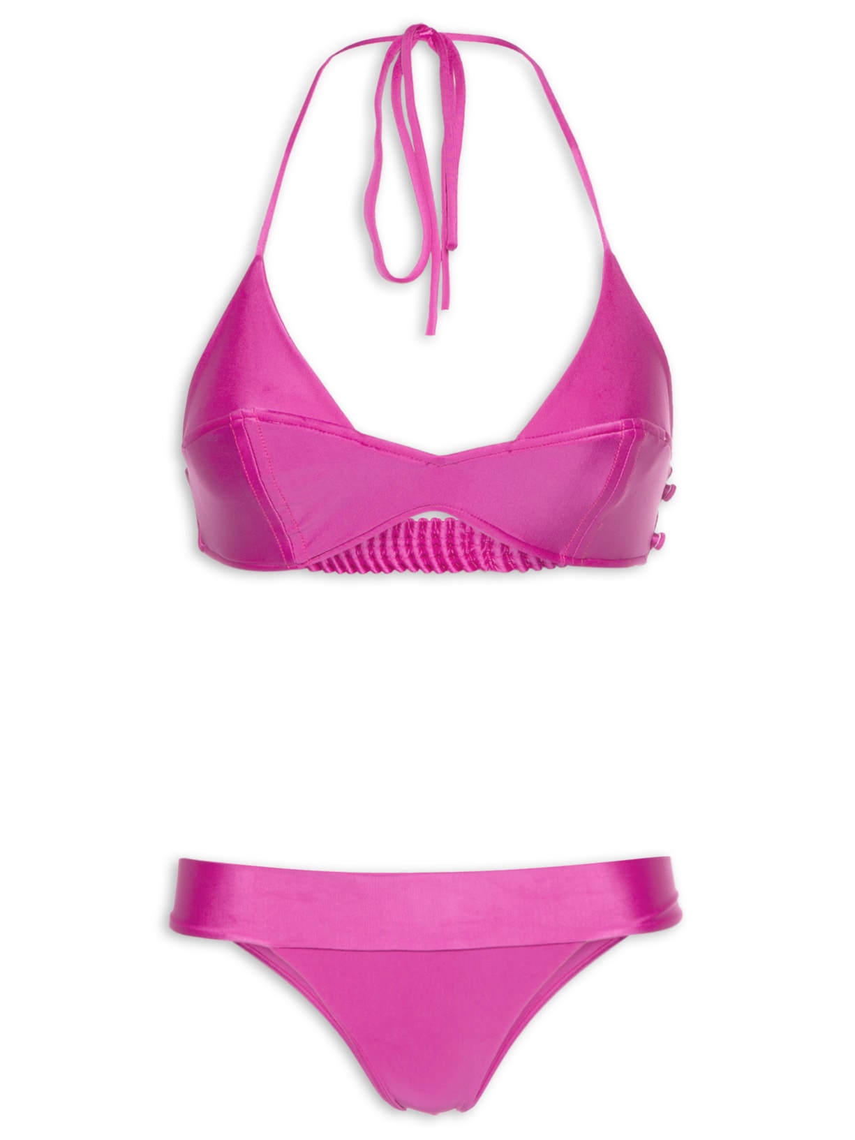 Biquíni Wave Frente única - Rosa