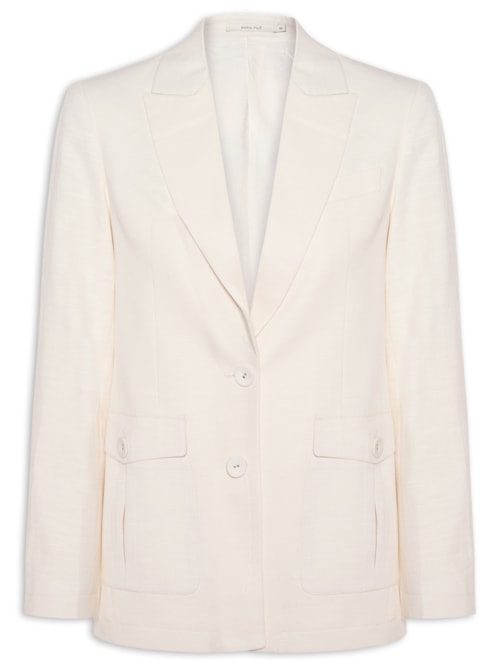 Blazer Alfaiataria Linho Feminino