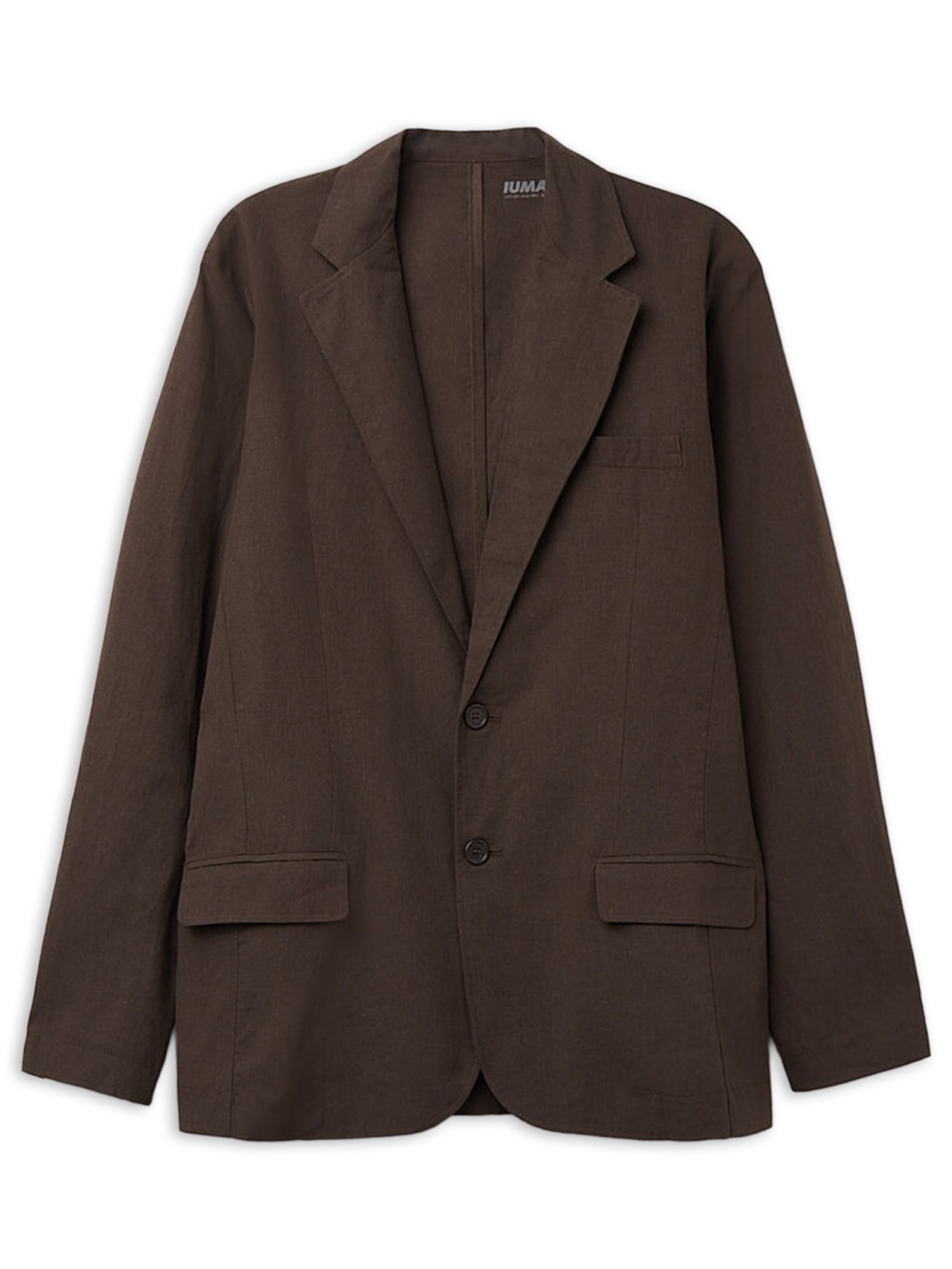Blazer Em Linho e Algodão Marrom Intimissimi