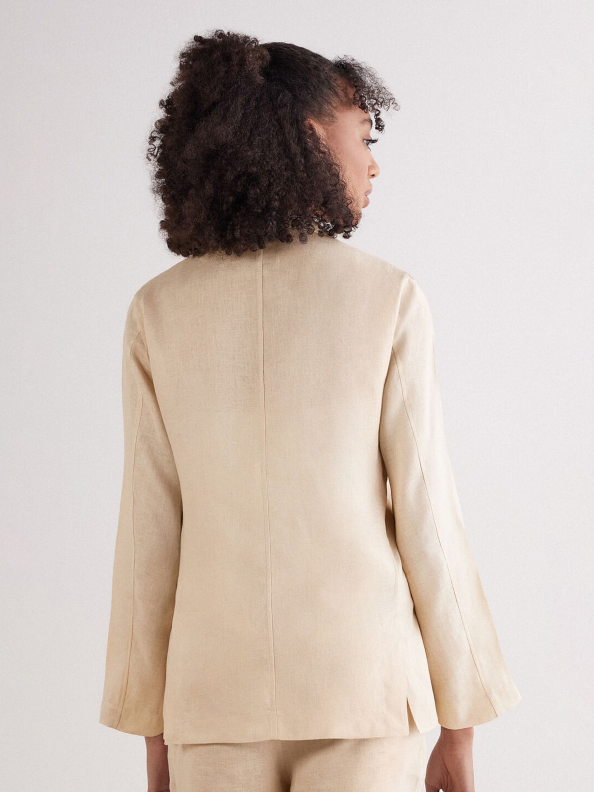 Blazer Em Linho Linho The Pure Linen Bege Intimissimi