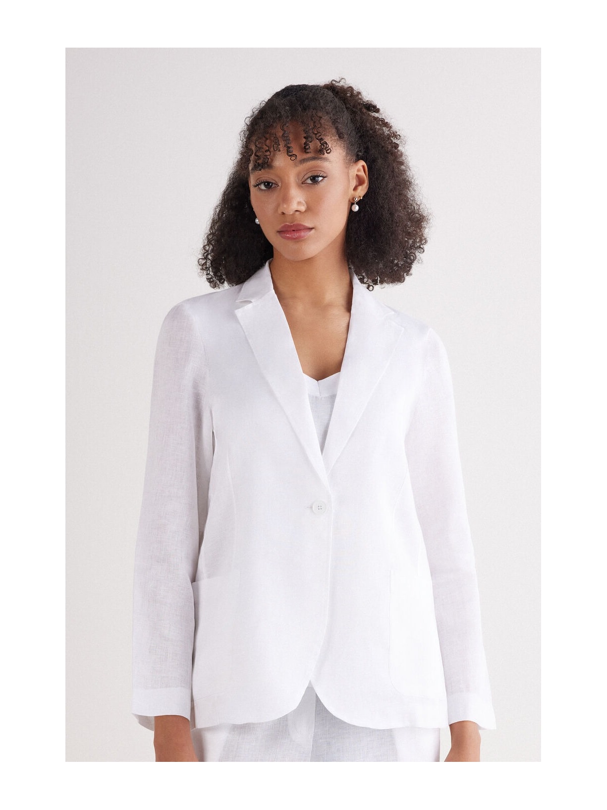 Blazer Em Linho Linho The Pure Linen Branco Intimissimi
