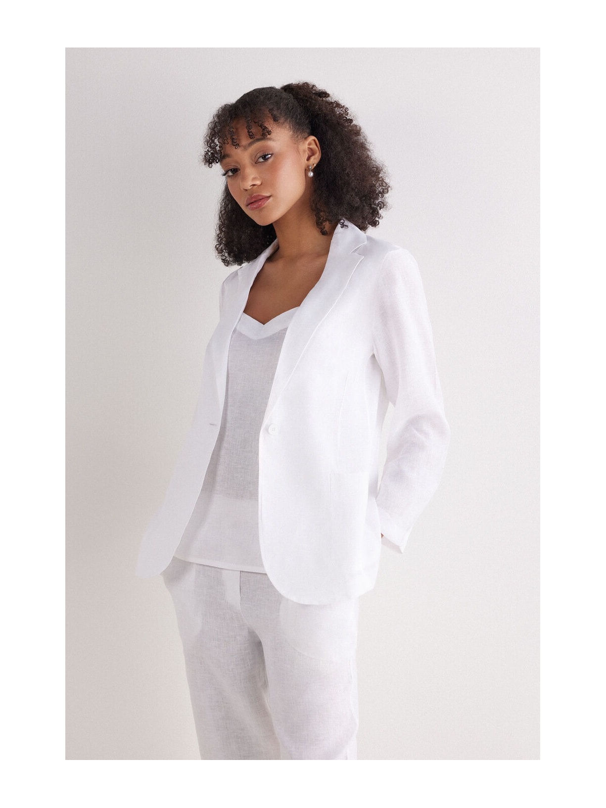 Blazer Em Linho Linho The Pure Linen Branco Intimissimi