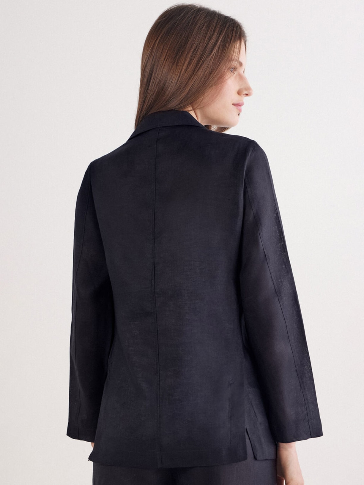 Blazer Em Linho Linho The Pure Linen Preto Intimissimi