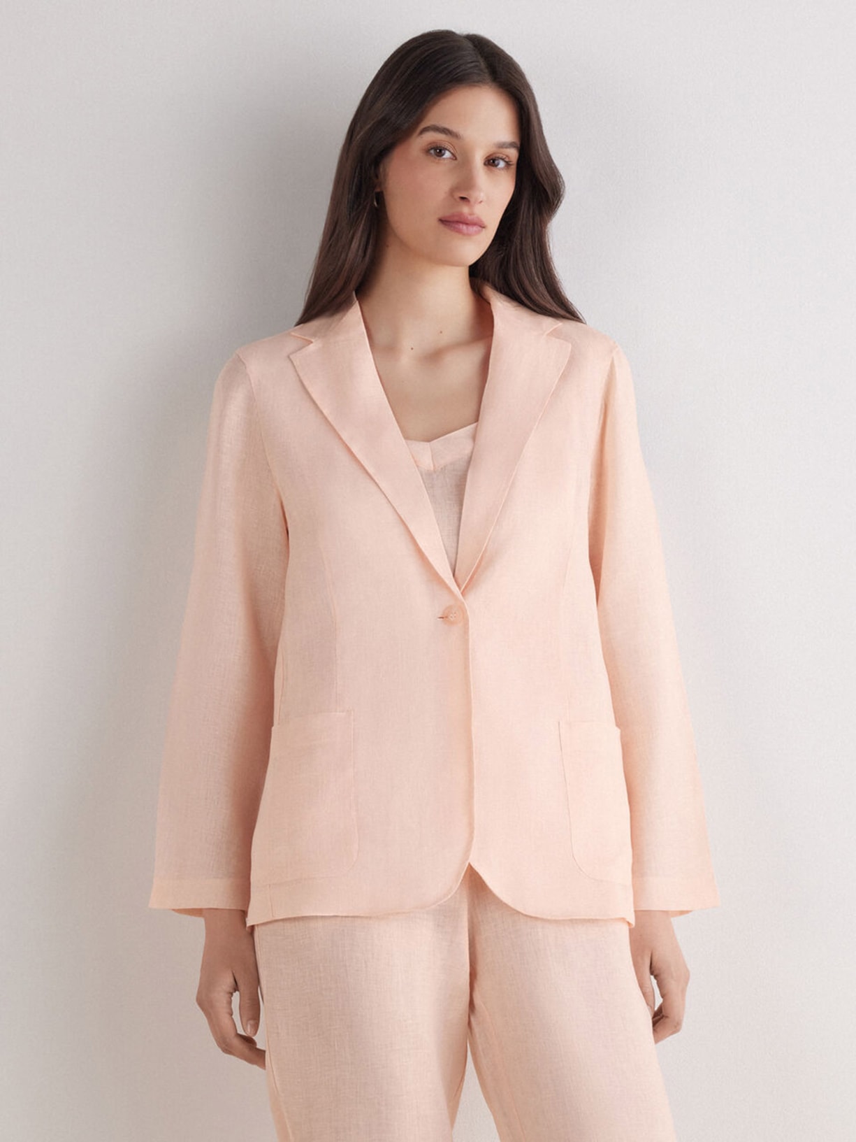 Blazer Em Linho Linho The Pure Linen Rosa Intimissimi