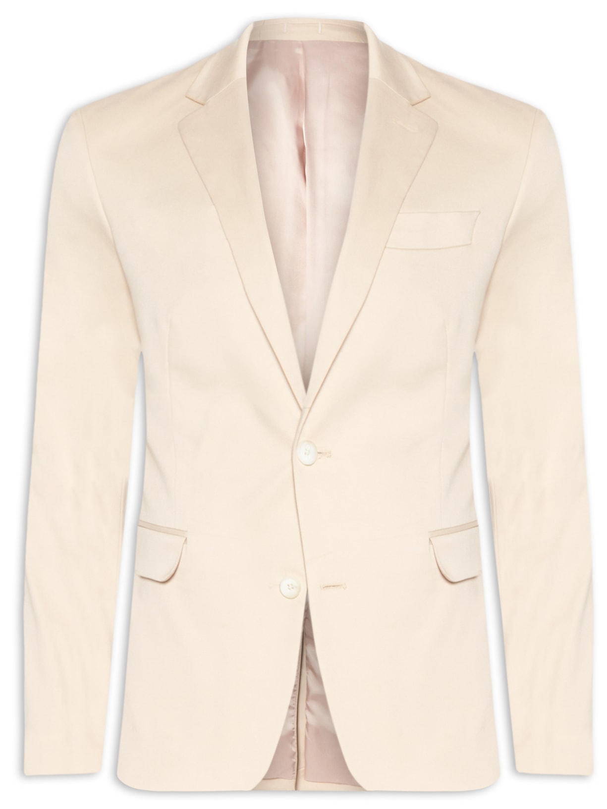 Blazer Essentials Extreme Slim Algodão - Bege