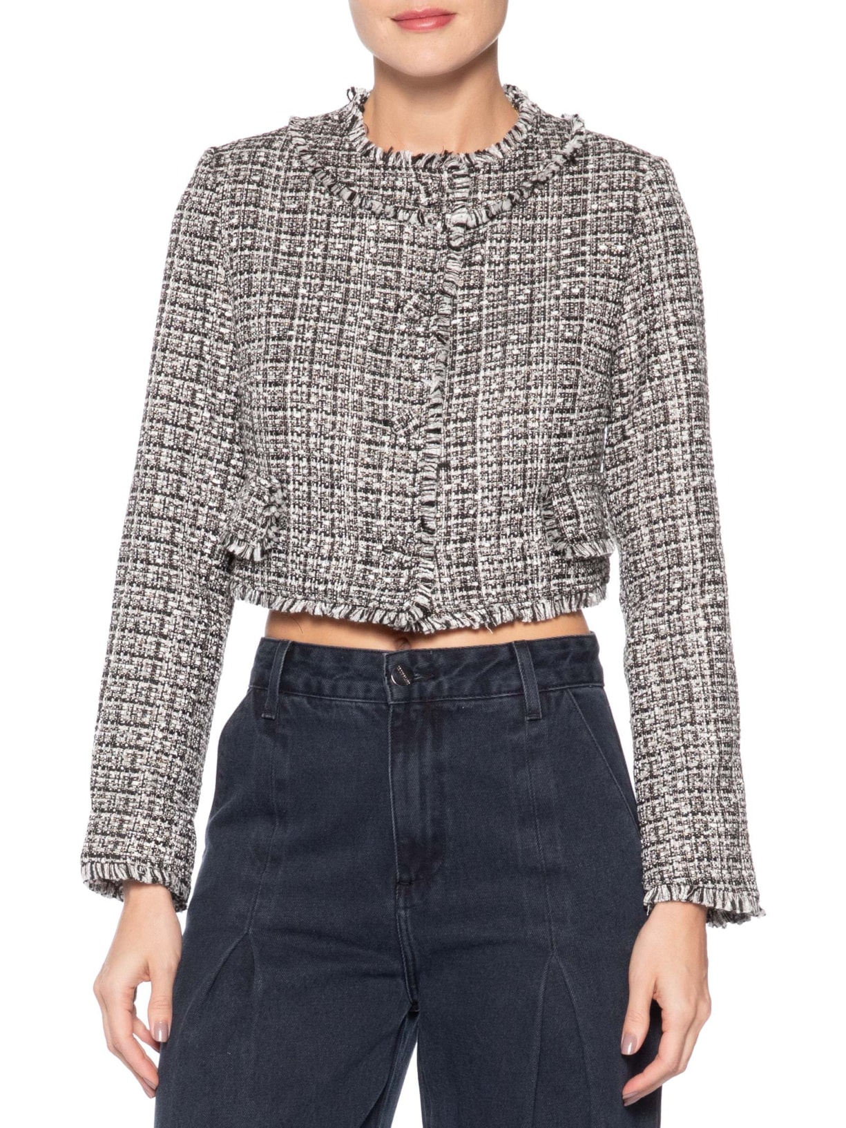 Blazer Feminina Cintia Cinza Le Lis